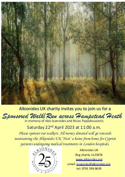 Sponsored Walk across Hampstead Heath